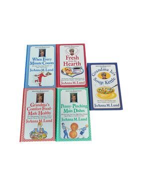 Joanna M Lund Cookbook Lot of 5 Healthy Exchanges Hardcover Vintage